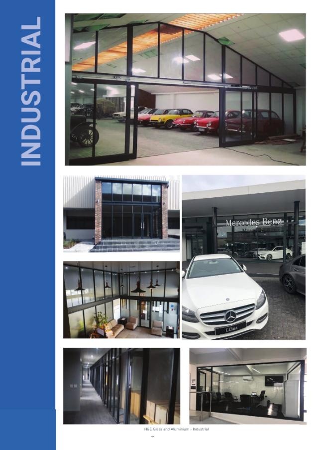 H&E Glass and Aluminium Brochure - Industrial Projects