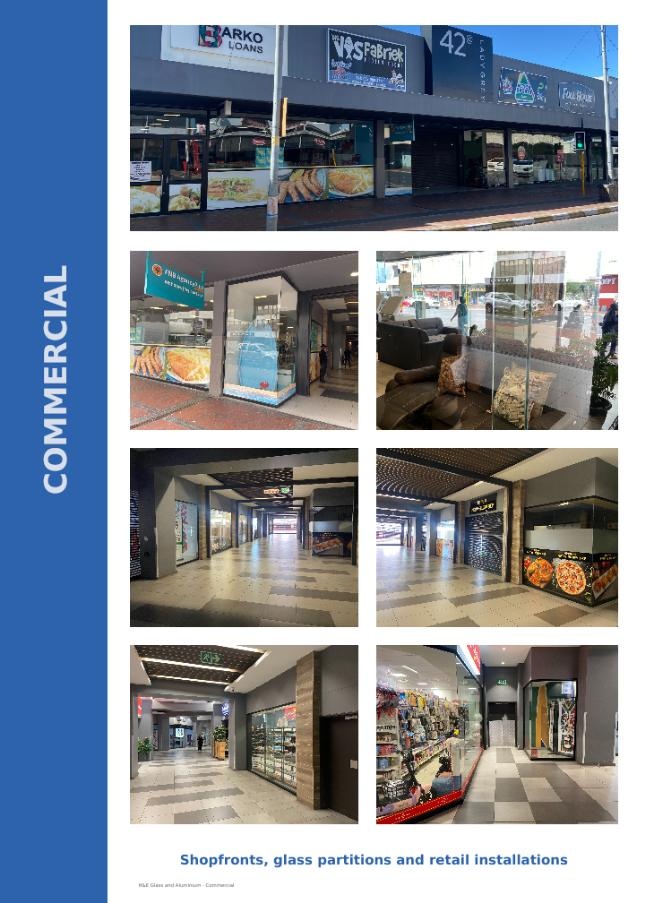 H&E Glass and Aluminium Brochure - Commercial Shopfronts
